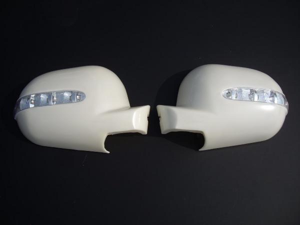 【 在庫処分 】 BENZ ベンツ W163ML270ML320ML350ML430ML55　前期用 LED ドアミラーカバー交換式(未塗装タイプ)