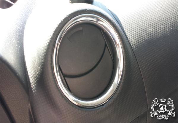 !日産 ノート E12 クロームメッキ エアコンリング 2P
