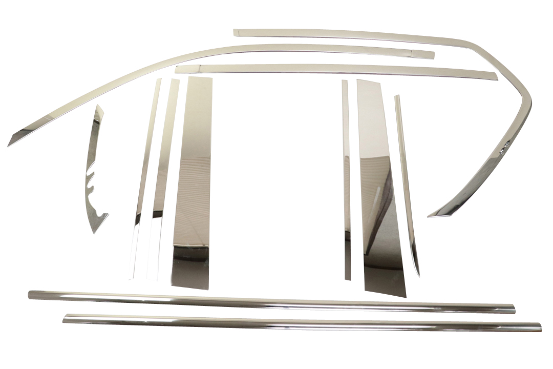 !トヨタ ランクル/ランドクルーザー プラド150系 ウィンドウトリム鏡面ピラーセット