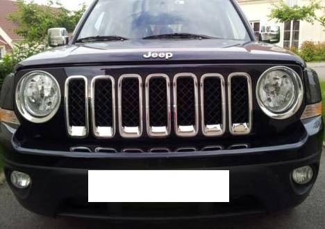 !JEEP パトリオット MK系 クロームメッキグリルモール