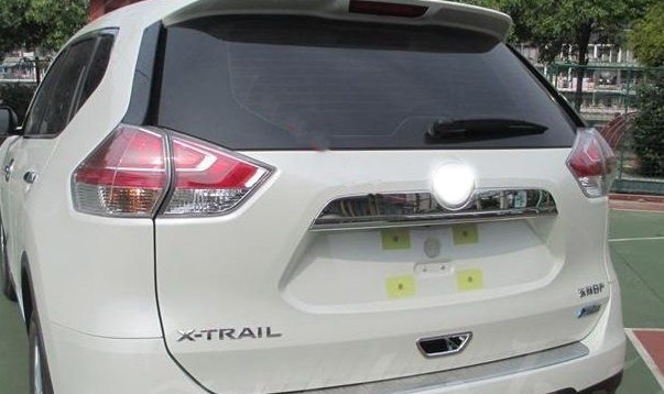 !日産 エクストレイル X-TRAIL T32 トランクエンブレム下 ステンレス ガーニッシュ