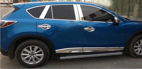 !マツダ CX-5 KE系 ウィンドウトリム鏡面ピラー フルセット 18P