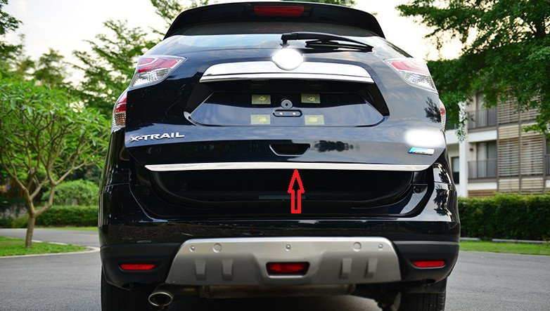 !日産 エクストレイル X-TRAIL T32 クロームメッキ リアガーニッシュ / トランクリッドモール